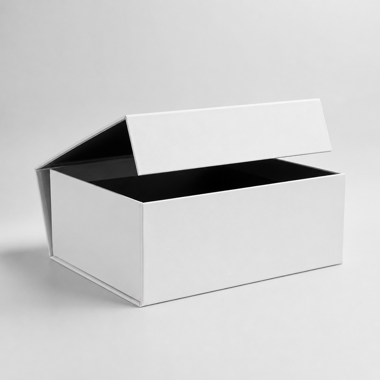 Geschenkbox mit Magnetverschluss | Streifen blau