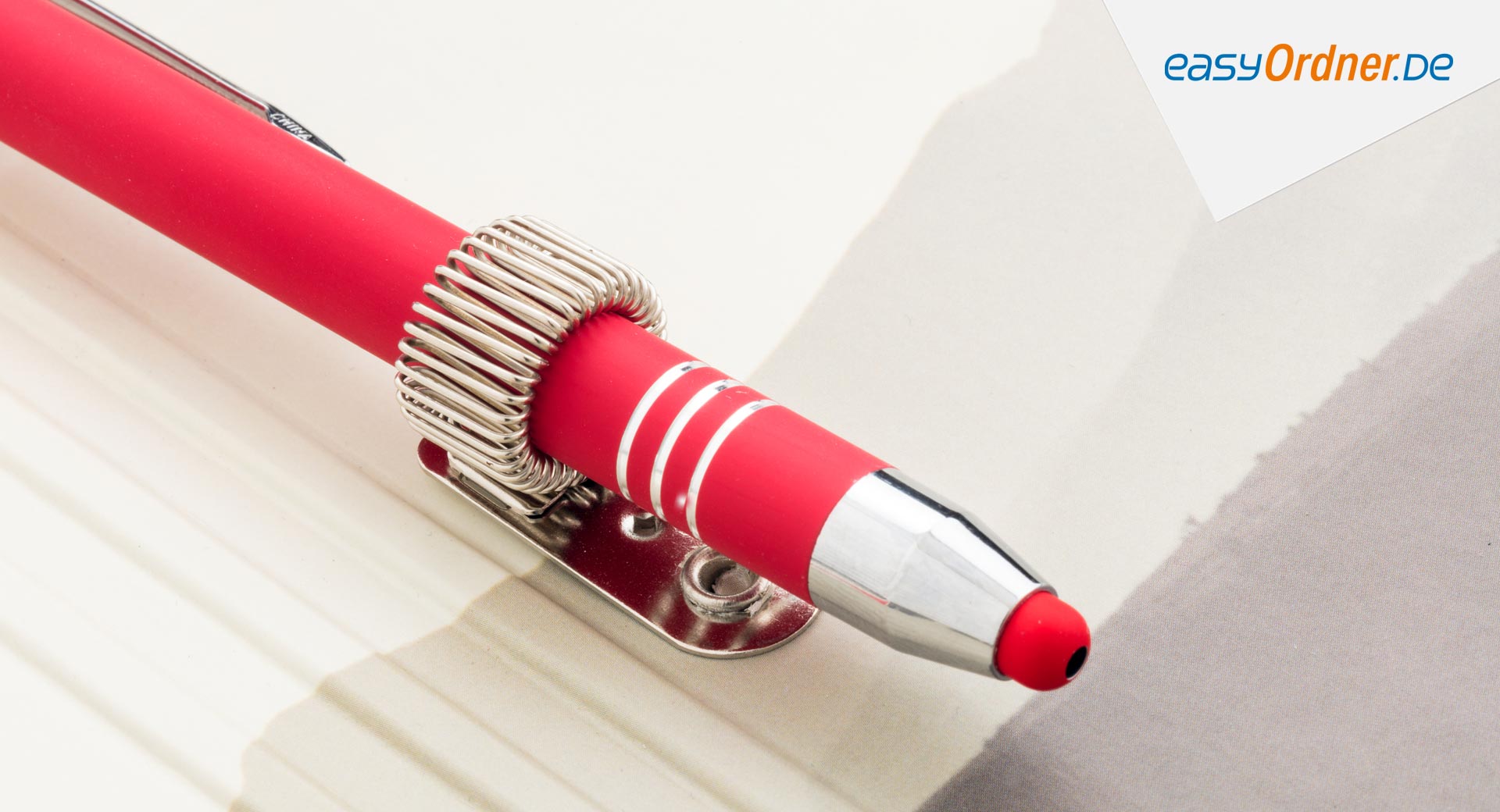 Stifthalter für Klemmbretter und Schreibmappen (Klemmbrett faltbar)